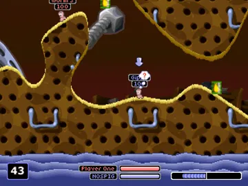 Worms Armageddon (US) screen shot game playing